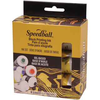 Speedball Oil Based Block Ink Starter Set 6/Pkg