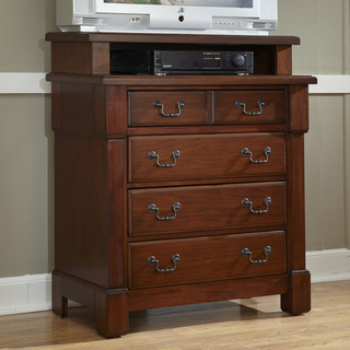 Home Styles The Aspen Collection Mahogany Media Chest