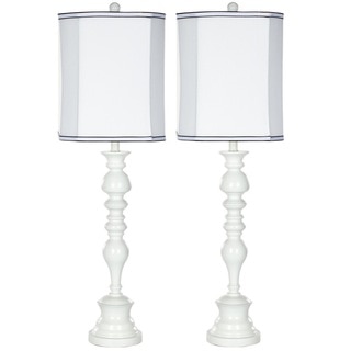 Safavieh Lighting 36-inch Candlestick White Table Lamps (Set of 2)