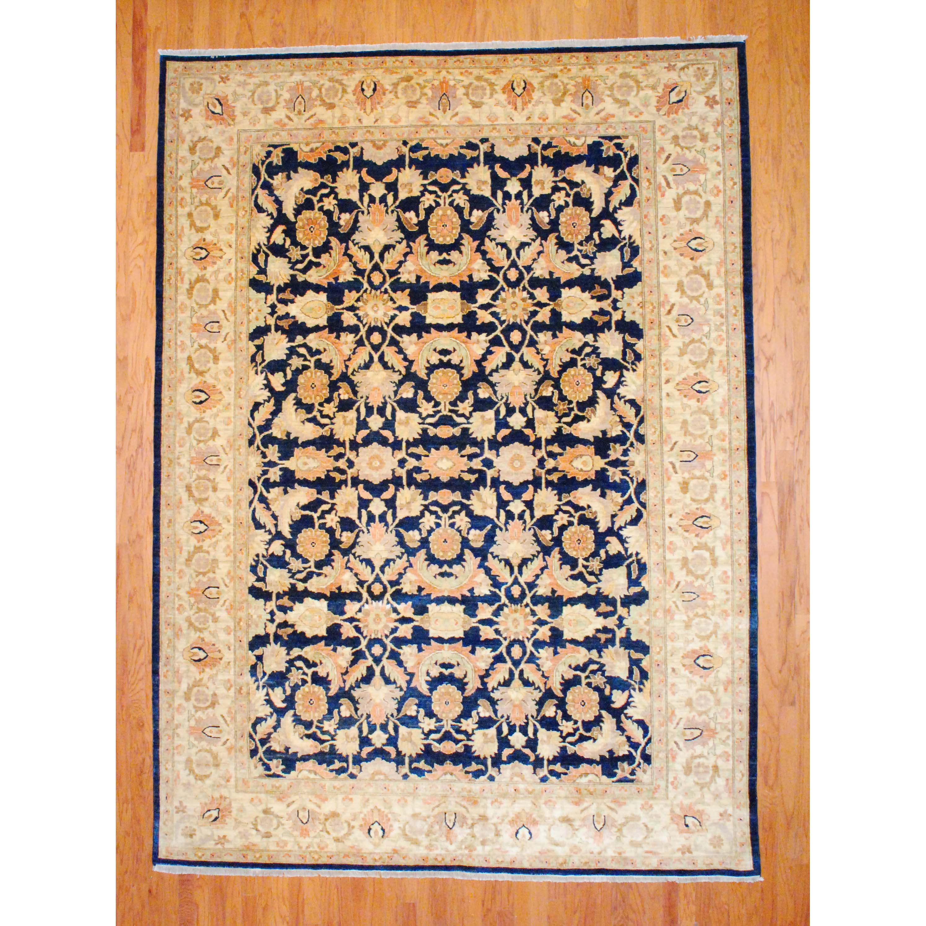 Herat Oriental Afghan Hand-knotted Vegetable Dye Wool Rug (9'3 x 13')