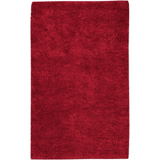 Hand-woven Baca Red Wool Rug (8' x 10'6)