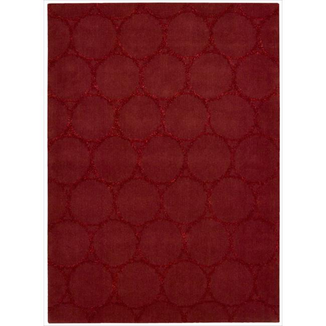 Joseph Abboud Monterey Red Area Rug by Nourison (5'3 x 7'4)