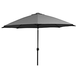 California Umbrella 11' Rd. Alum/Fiberglass Rib Market Umb,Crank Lift/Collar Tilt, Dbl Wind Vent, Bronze Finish, Pacifica Fabric