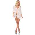 Popsi Lingerie Chiffon and Lace Robe