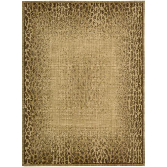 Nourison Liz Claiborne Radiant Impression Transitional Giraffe Print Beige Rug (5'6 x 7'5)