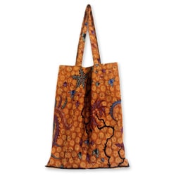Cotton 'Madura Legacy' Batik Foldable Tote Bag (Medium) (Indonesia)