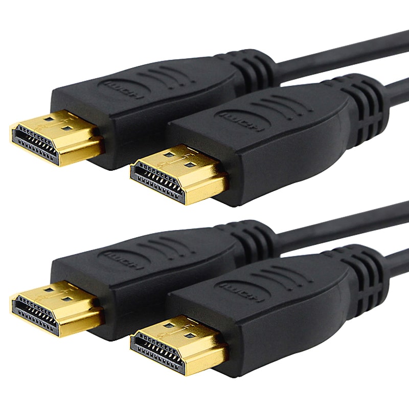 INSTEN 10-foot Black High Speed HDMI M/ M Cables with Ethernet (Pack of 2)