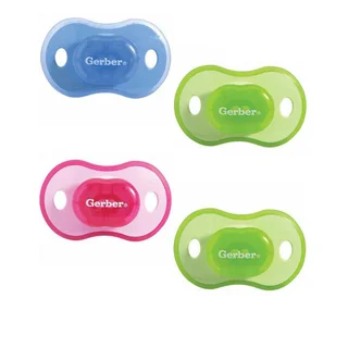 NUK Gerber First Essentials Comfort Fit Silicone Pacifier Size 2 (Pack of 2)