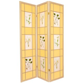 Wood and Rice Paper Floral Delight Shoji Screen (China)