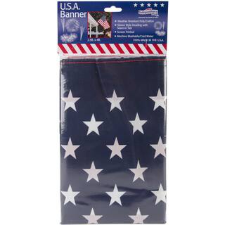 Independence Flag Poly/Cotton US Banner (2.5'x4')