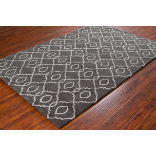 Allie Handmade Geometric Wool Rug (5' x 7'6)
