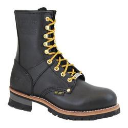 Men's AdTec 1428 Logger Boots 9in Steel Toe Black