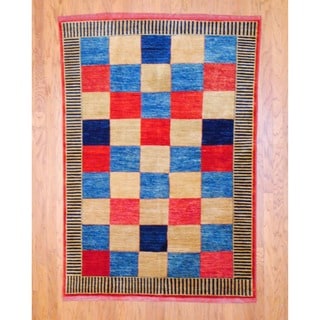 Herat Oriental Afghan Hand-knotted Vegetable Dye Wool Rug (5' x 7'2)