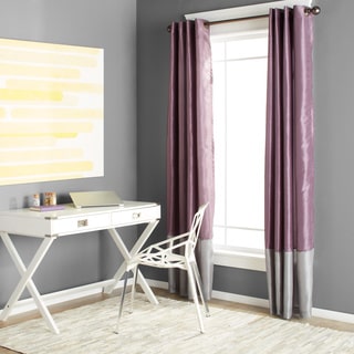 Lush Decor Prima Grey/ Purple 84-inch Curtain Panel Pair