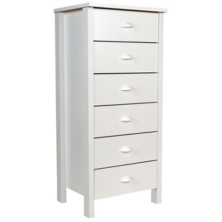 Venture Horizon White Finish 6-drawer Dresser