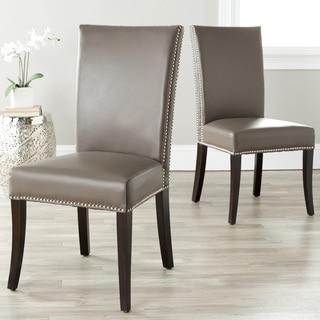 Safavieh En Vogue Dining Metro Clay Leather Side Chairs (Set of 2)