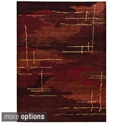 Nourison Parallels Abstract Multicolor Rug