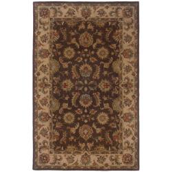 Hand-tufted Brown and Beige Wool Area Rug (8' x 10')
