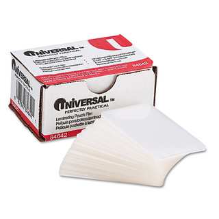 Universal 2 x 4 Clear Laminating Pouches (Pack of 100)