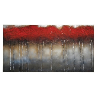 Ren Wil Patrick St. Germain 'Crimson Forest' Hand Painted Canvas