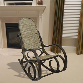 Alexandria Chestnut Finish Bentwood Rocking Chair