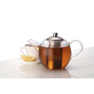 BonJour 34-ounce Round Glass Teapot