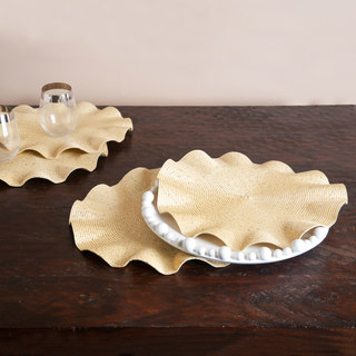 Curly Champagne Placemats (Set of 4)