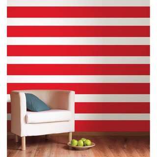 WallPops Red Hot Stripe Decals (Pack of 4)