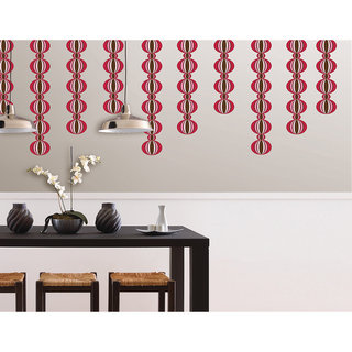 WallPops Loopy Red Stripe Decal Pack