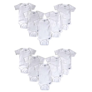 Gerber White Cotton One-pieces (Pack of 10)