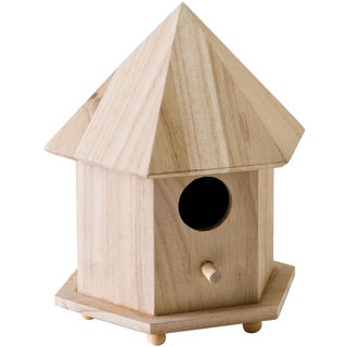 Wood Gazebo Birdhouse 6-3/4"X9"X5-3/4"-