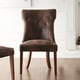 Atelier Traditional French Burnished Brown Oak Dining Chair by TRIBECCA HOME (Set of 2)