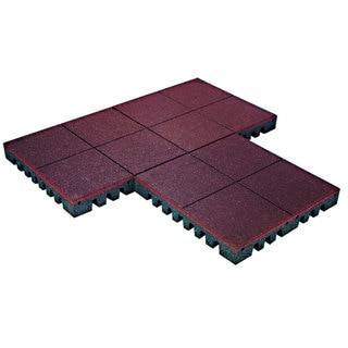 PlayFall Playground Rubber Tiles - Terra Cotta 2.5-inch Safety Surfacing (20 sq. ft)