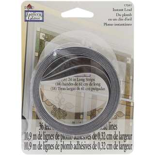 Gallery Glass Instant Lead Lines 24-inch 8/Pkg-Black