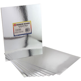 Mirror Sheets 8-1/2"X11" 10/Pkg-Silver