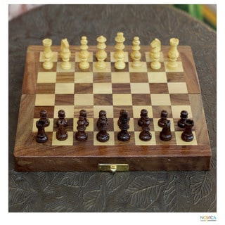Seesham and Kadam Wood 'Love of The Game' Chess Set (India)