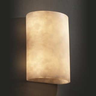 Justice Design Group 2-light Cylinder Resin Clouds Wall Sconce