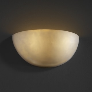 Justice Design Group 2-light Quarter Sphere Resin Clouds Wall Sconce