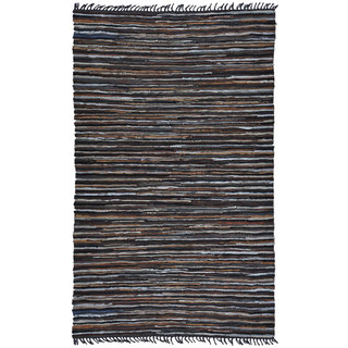 Hand Woven Matador Brown Stripe Rug (30 x 50)