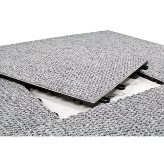 BlockTile 12x12-inch Interlocking Premium Gray Carpet Tiles (20-tile Pack)