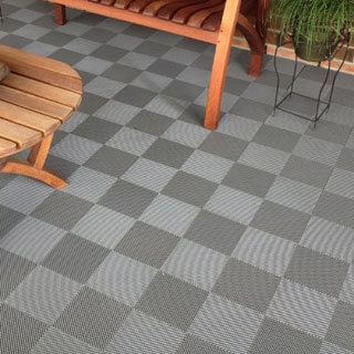 BlockTile Deck and Patio Flooring Interlocking Perforated Tiles (Pack of 30)