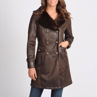 Nuage Women's 'Byrne' Brown Double Breasted Coat