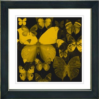Studio Works Modern 'Butterfly Montage - Sepia' Framed Print