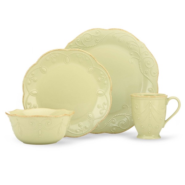 Lenox French Perle Pistachio 4 Piece Place Setting (Service for 1)