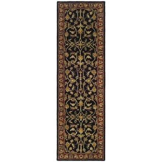 Safavieh Handmade Heritage Timeless Traditional Black/ Red Wool Rug (2'3 x 6')