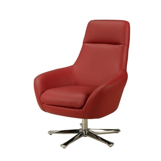 Ellejoyce Red Leather Club Chair