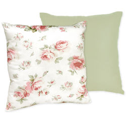 Sweet JoJo Designs 'Riley's Roses' Reversible 16-inch Decorative Pillow