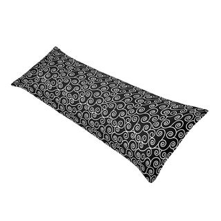 Sweet Jojo Designs Madison Scroll Print Full Length Double Zippered Body Pillow Case Cover