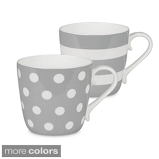 Konitz Mugs Dots and Stripes, Set of 2