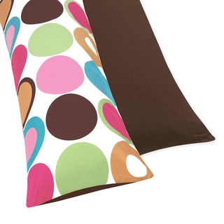 Sweet JoJo Designs Deco Dot Full Length Double Zippered Body Pillow Case Cover